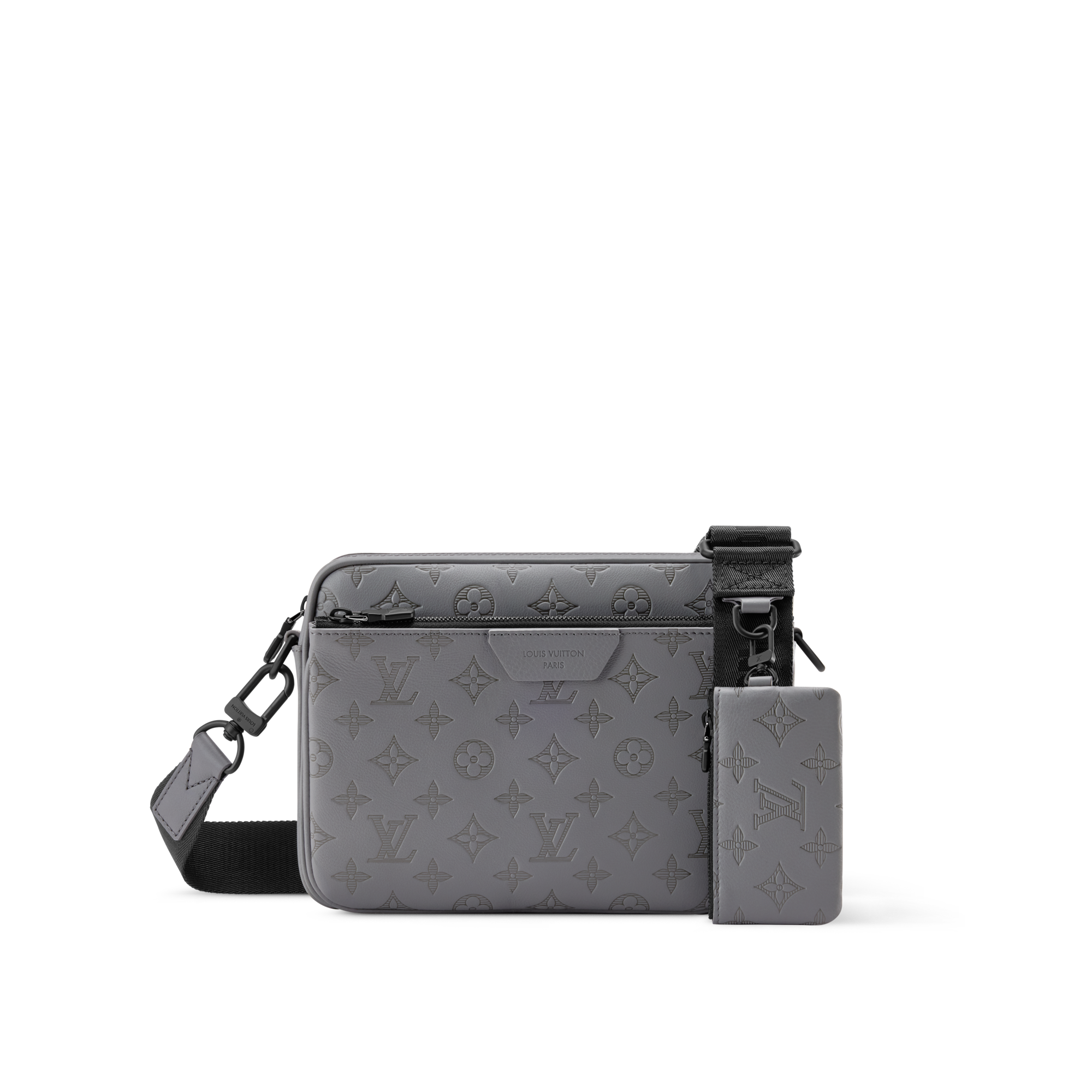 ルイ・ヴィトン　トリオメッセンジャー　シャドウノワール　メンズ ショルダーバッグ トリオ・メッセンジャー モノグラム・シャドウ｜ルイ・ヴィトン